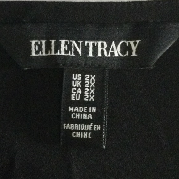 Ellen Tracy Black Sleeveless Top Size 2X - Picture 4 of 5
